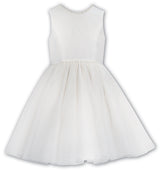 SARAH LOUISE Ivory Pearl Satin Dress