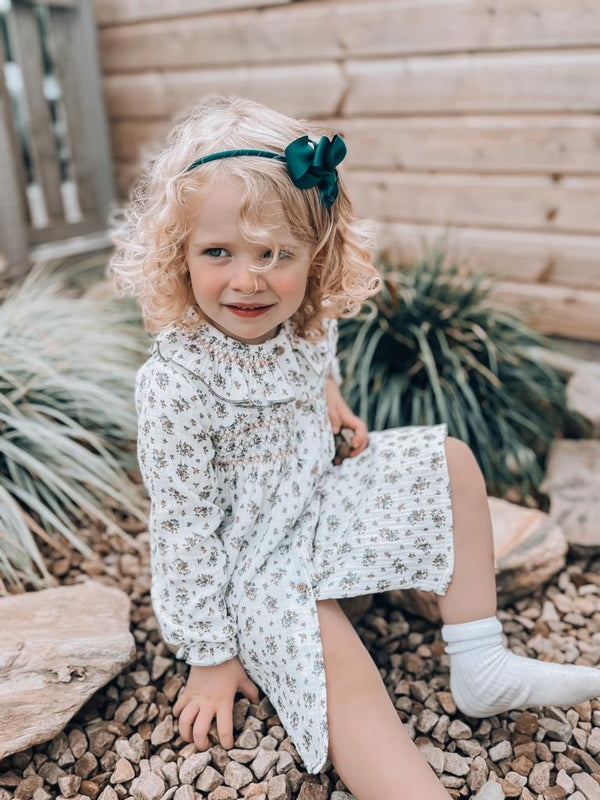 BABIDU Ivory Floral Dress