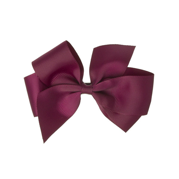 SIENA Burgundy Grossgrain Hair Bow