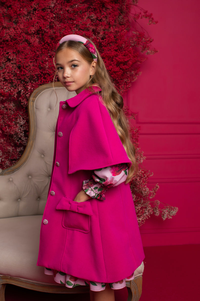 PATACHOU Fuchsia Cape Coat