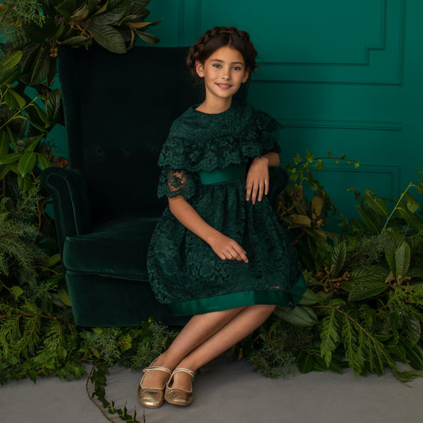 PATACHOU Emerald Lace Dress