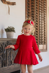 MIRANDA Red Tweed Dress