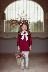MIRANDA Tweed Bow Dress