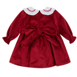 DEOLINDA Red Velvet Dress