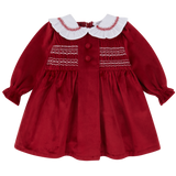 DEOLINDA Red Velvet Dress