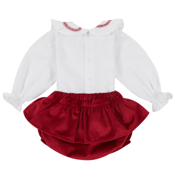 Red Velvet Bloomer Set