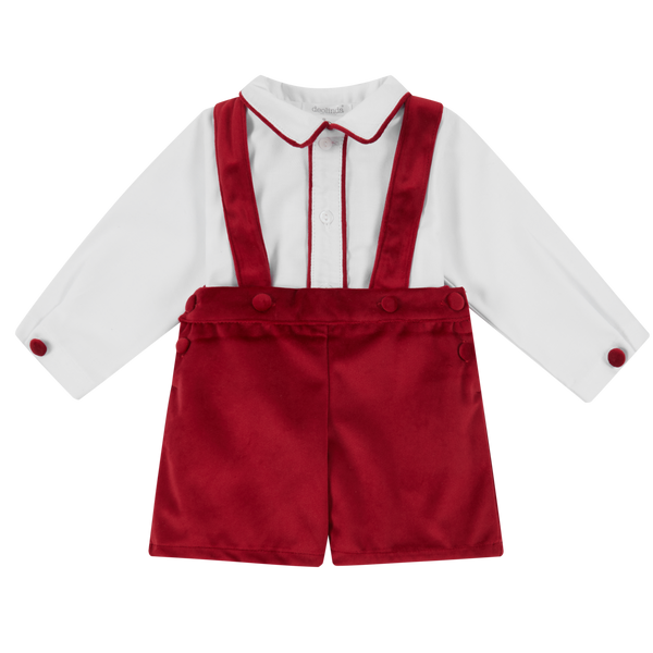 Red Velvet Short Set