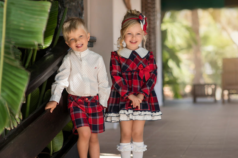 MIRANDRA Red Baby Girl Dress