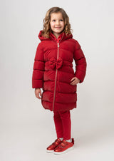 Red Bow Puffer Coat