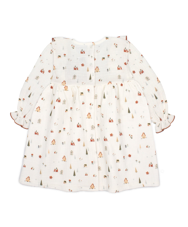 RAPIFE Ivory Pom Pom Dress