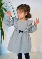 RAPIFE Navy Check Dress