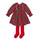 TUTTO PICCOLO Red Tartan Dress