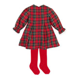 TUTTO PICCOLO Red Tartan Dress