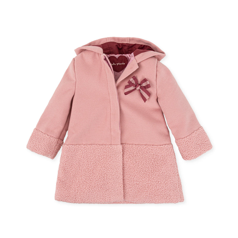 TUTTO PICCOLO Pink Hooded Coat