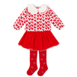 AGATHA Red Skirt Set with Tights