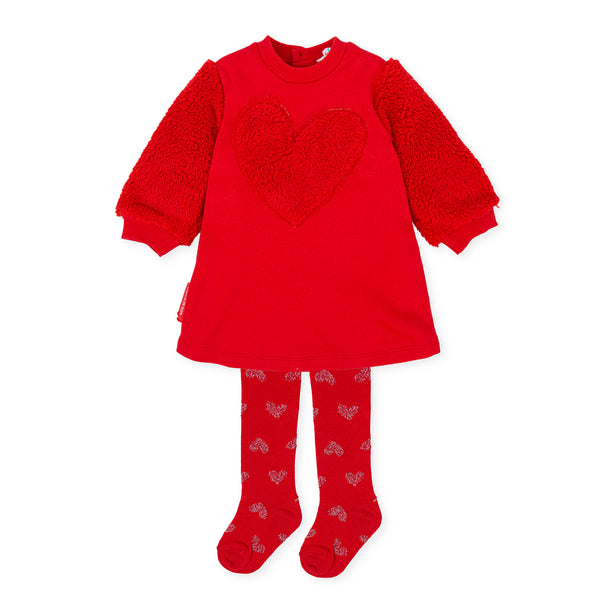 AGATHA Red Dress with Tights