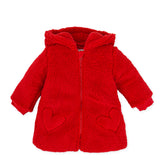 AGATHA Red Teddy Coat with Hood