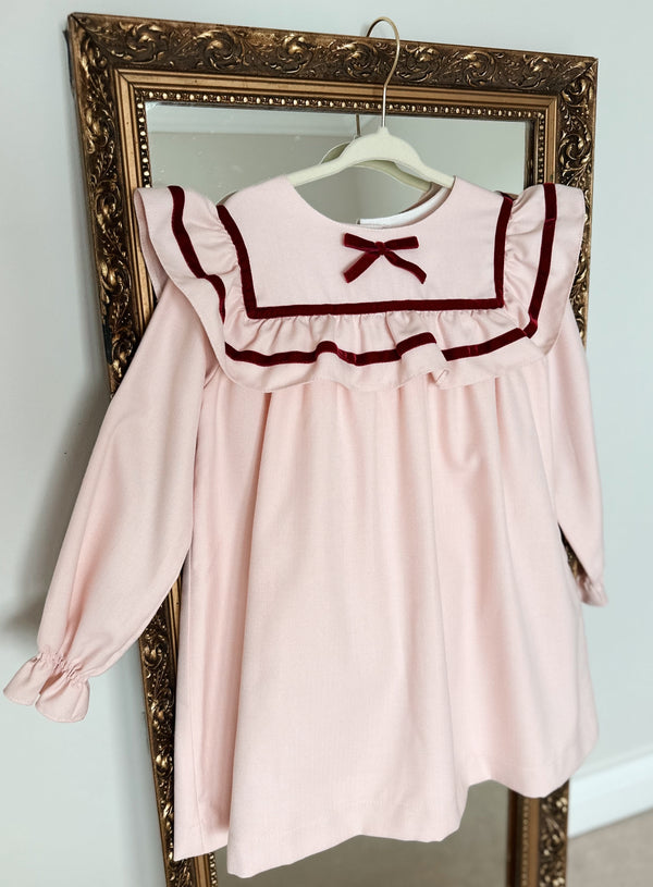 PREORDER Pink & Burgundy Dress