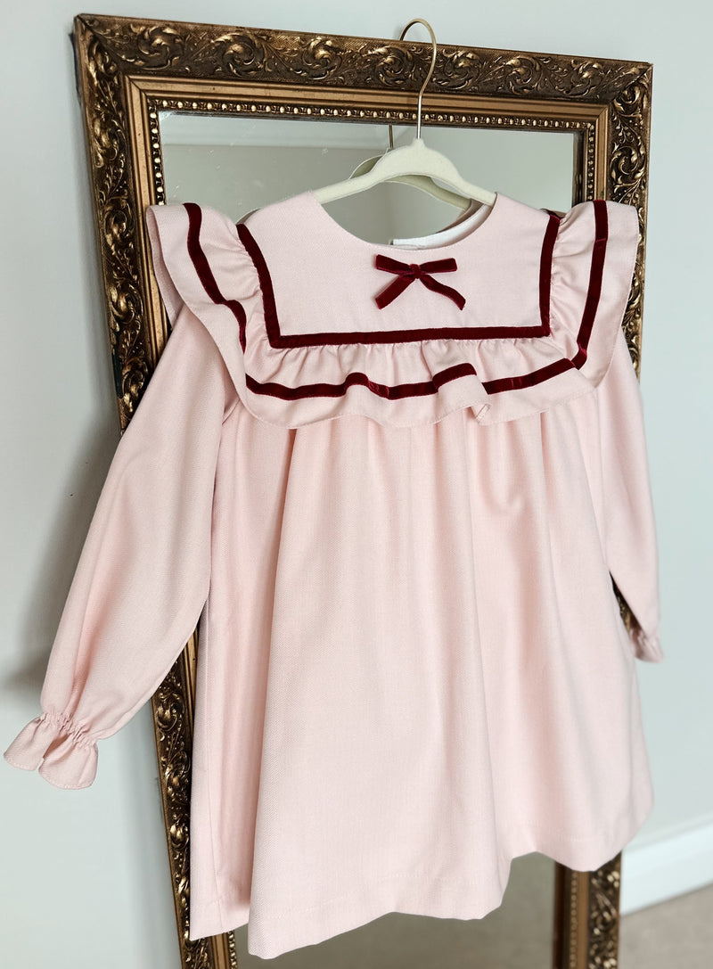 PREORDER Pink & Burgundy Dress