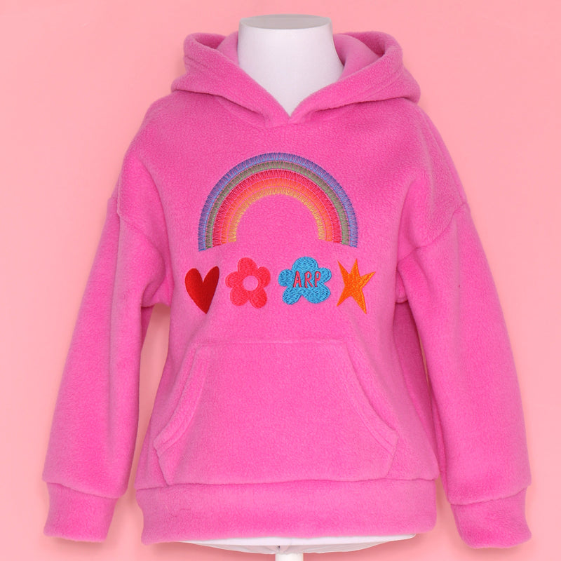AGATHA Pink Fleece Hoodie