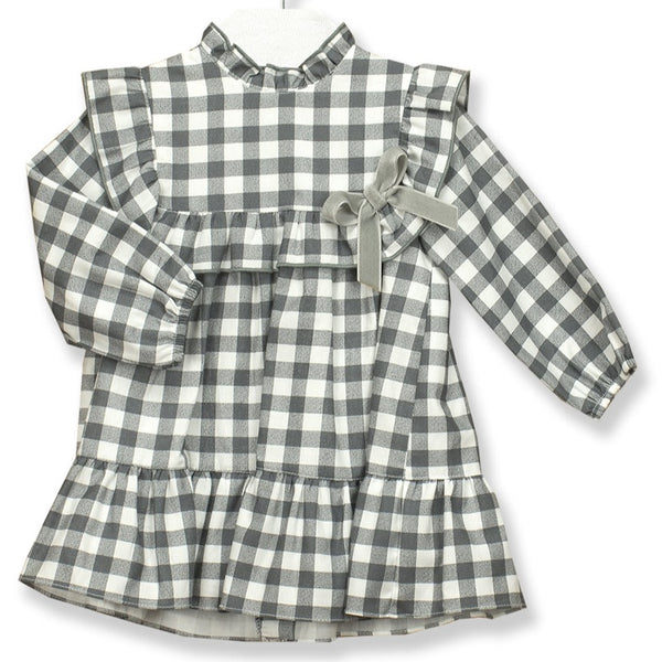 BABIDU Grey Check Dress