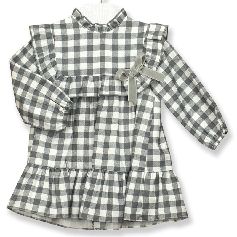 BABIDU Grey Check Dress
