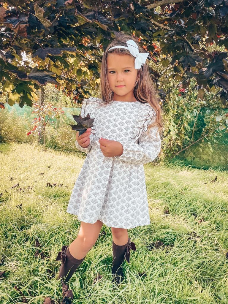 BABIDU Ivory Print Dress