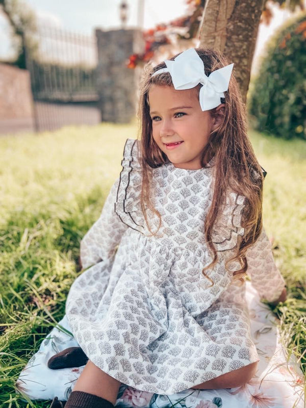 BABIDU Ivory Print Dress