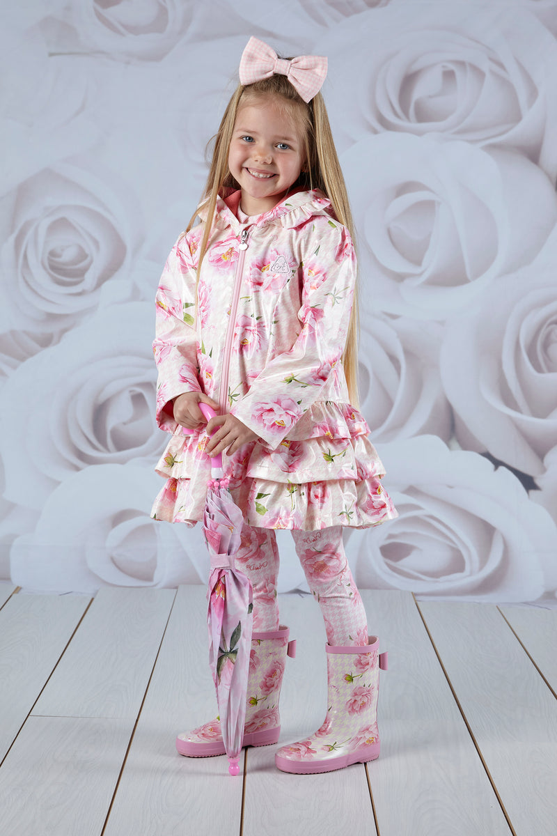 ADEE Pink Peony Raincoat