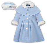 SARAH LOUISE Pale Blue Coat Set