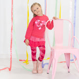 AGATHA Pink Skirt Set with Tights
