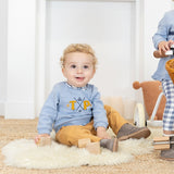 TUTTO PICCOLO Blue Trouser Set