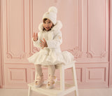 Little A 'Emberly' White Pom Hat