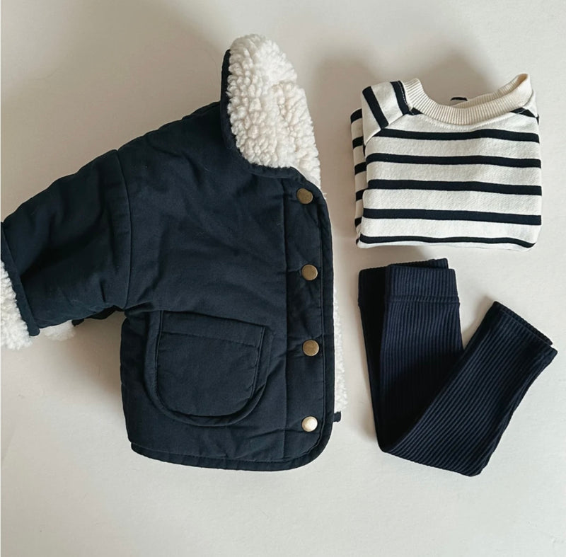 Sailor Top - Ivory & Navy Stripe