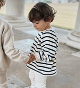 Sailor Top - Ivory & Navy Stripe