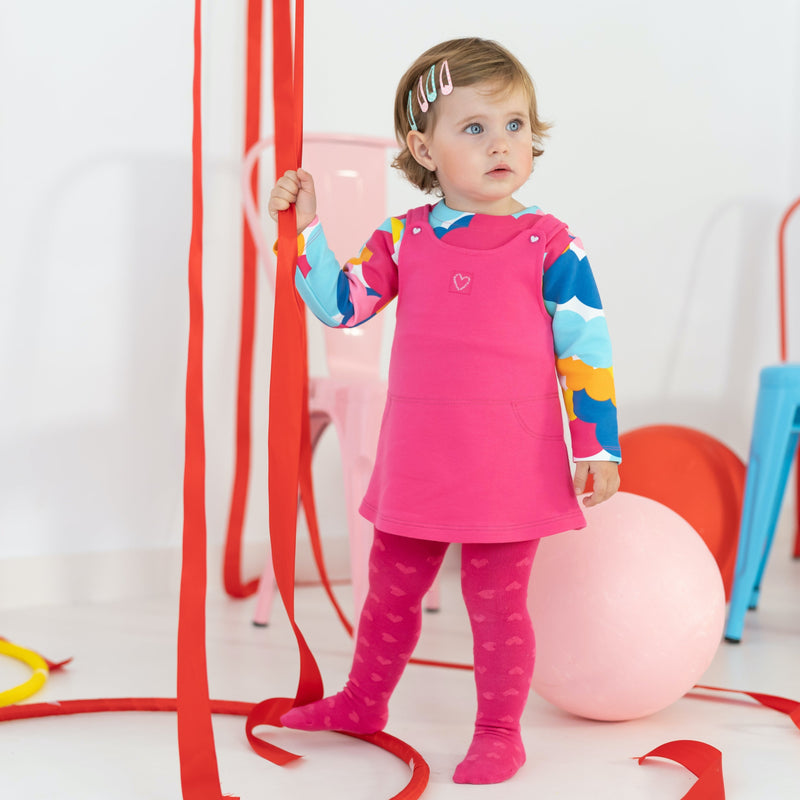 AGATHA Pink Dress with Tights