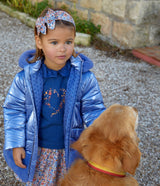 TUTTO PICCOLO Blue Padded Coat