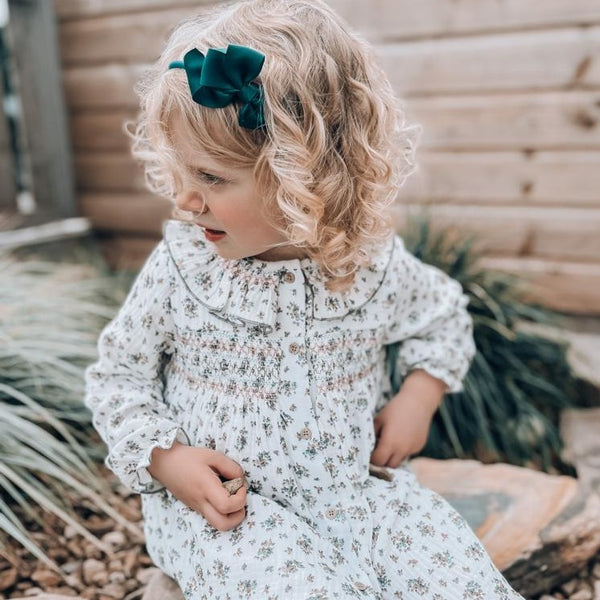 BABIDU Ivory Floral Dress
