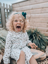 BABIDU Ivory Floral Dress