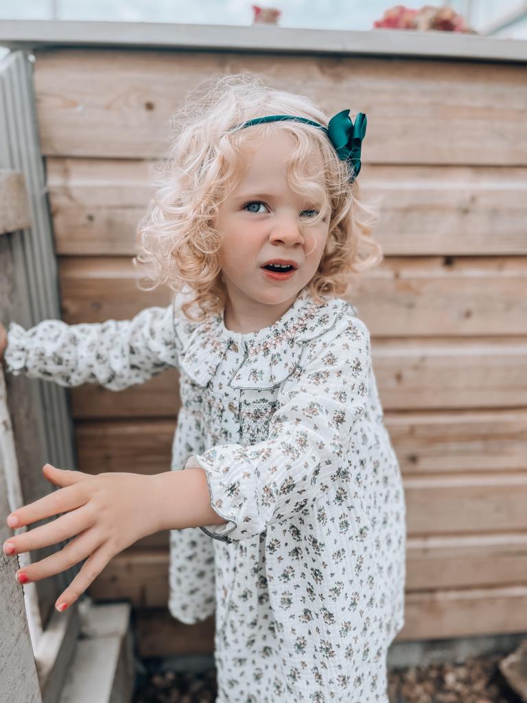 BABIDU Ivory Floral Dress
