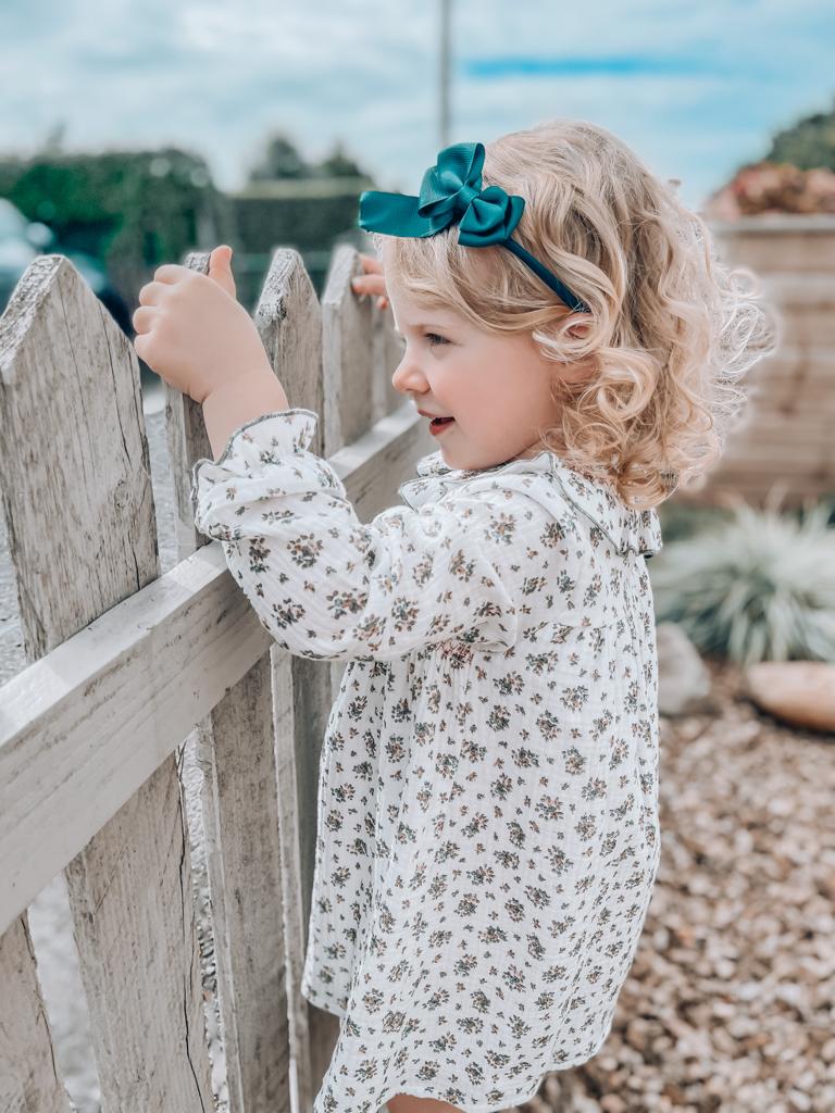 BABIDU Ivory Floral Dress