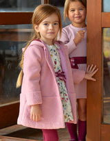 TUTTO PICCOLO Pink Hooded Coat