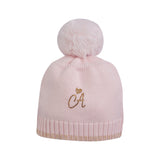 Little A 'Emberly' Pink Pom Hat