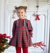 TUTTO PICCOLO Red Tartan Dress