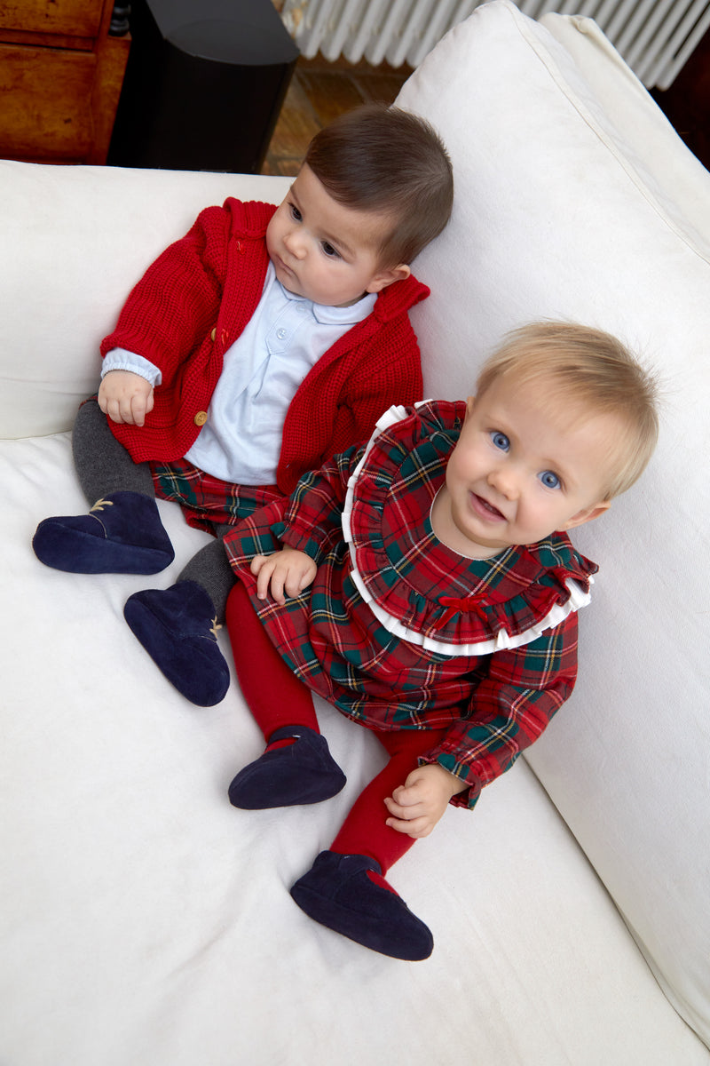 TUTTO PICCOLO Red Tartan Dress