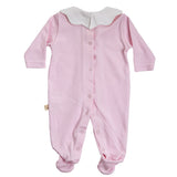 BABY GI Pink Scalloped Collar Babygrow