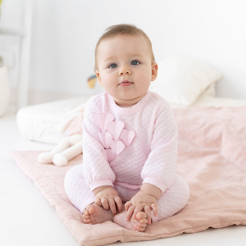 TUTTO PICCOLO Pink Trouser Set