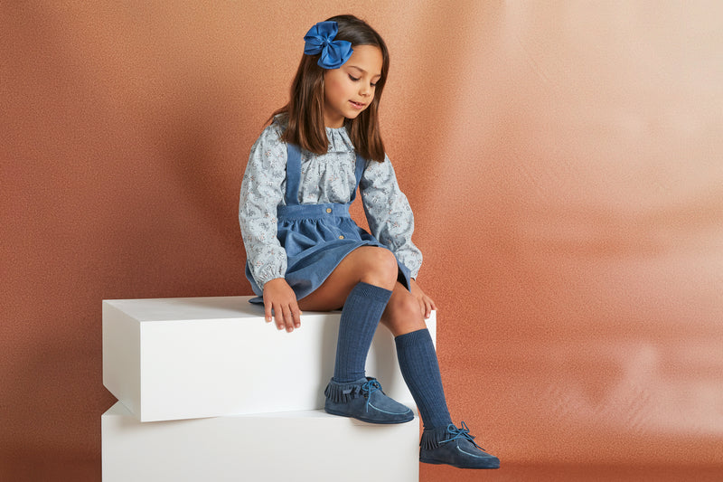 BABIDU Blue Skirt Set