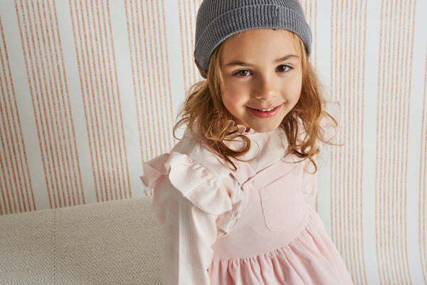 BABIDU Pink Pinafore Set
