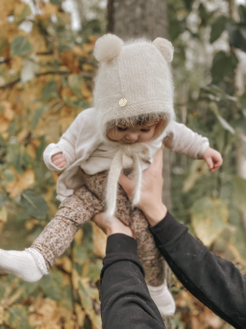 Petite Maison Oatmeal Cashmere Teddy Hat